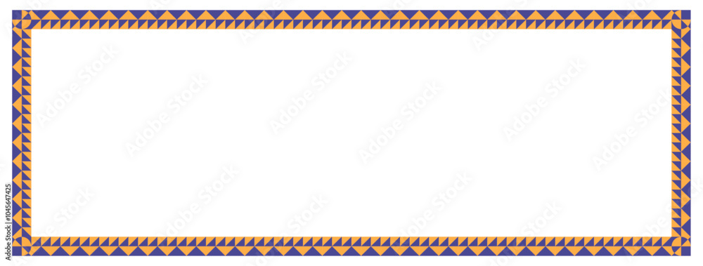 Empty frame with geometric pattern, isolated on transparent or white background. Vector illustration. Empty frame with geometric pattern, isolated on transparent or white background. Vector illustration.
