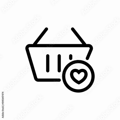 shopping wish list icon sign vector