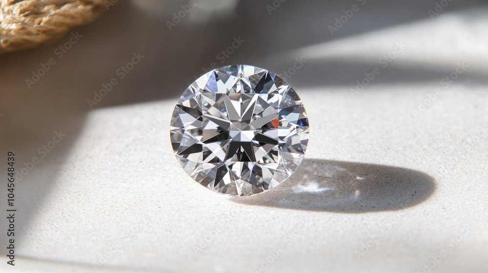 Sparkling Diamond on Elegant Surface Sparkling Diamond on Elegant Surface