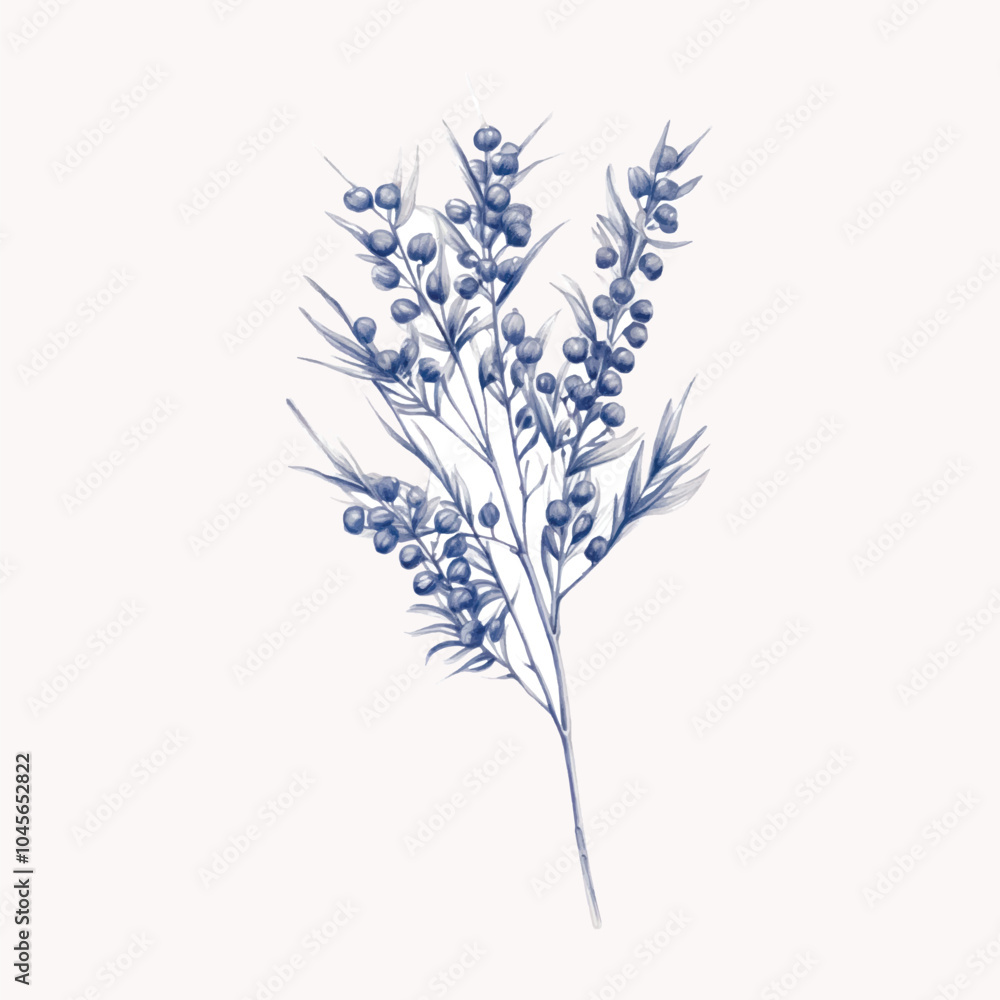 Delicate botanical illustration print Delicate botanical illustration print
