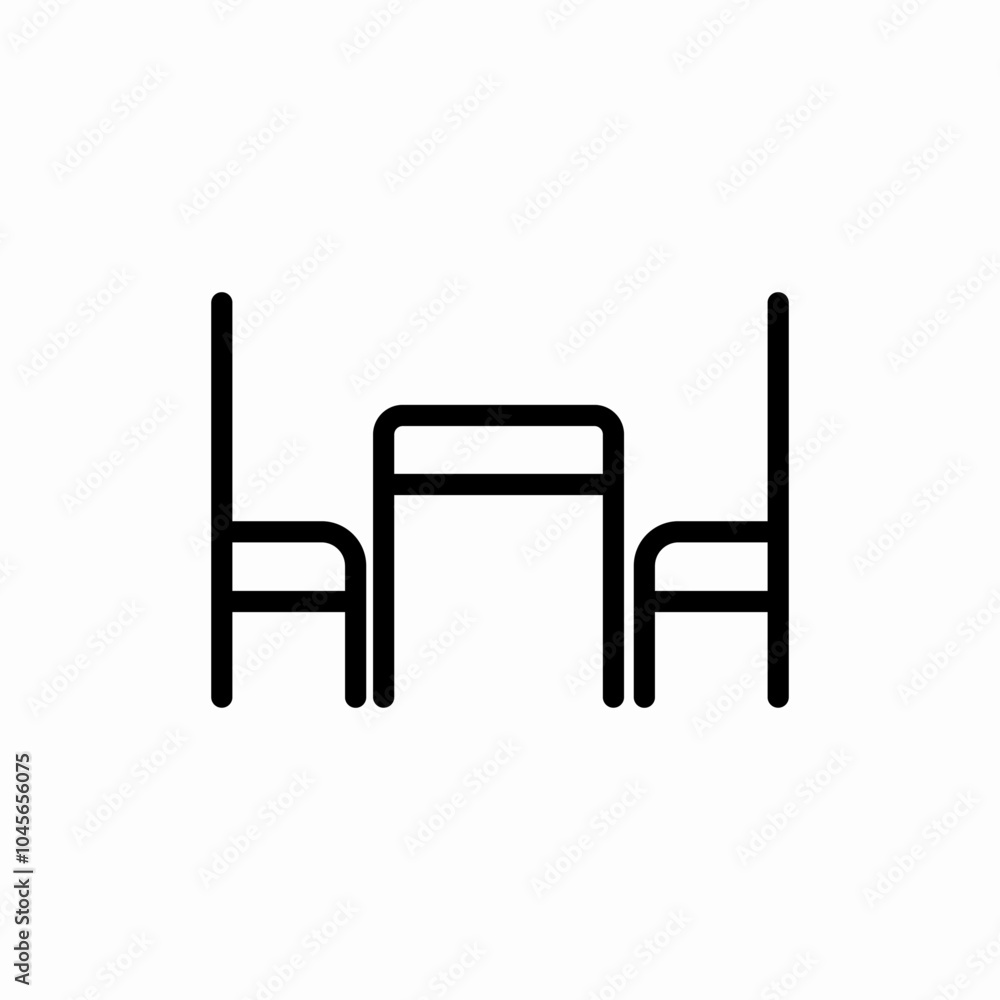 dining table icon sign vector dining table icon sign vector