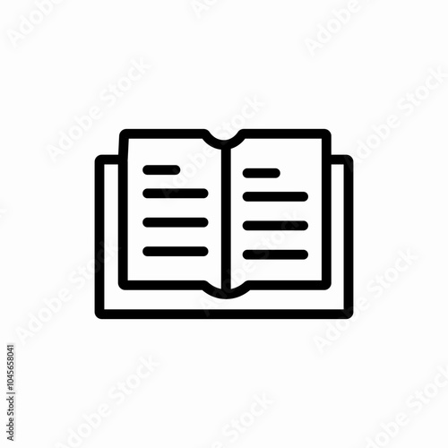 open book icon sign vector