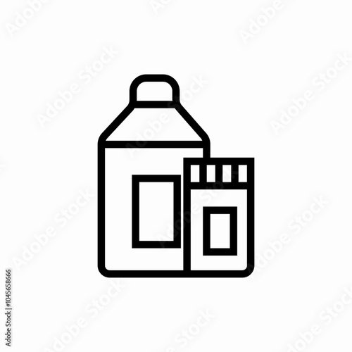 plastic bottle icon sign vector