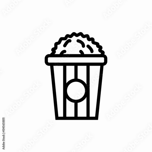 pop corn icon sign vector