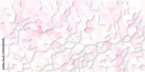 Baby pink Broken quartz stained Glass Background. Voronoi diagram background. Seamless pattern vector Vintage background. Geometric Retro tiles pattern. baby pink Geometric Retro tiles pattern. 