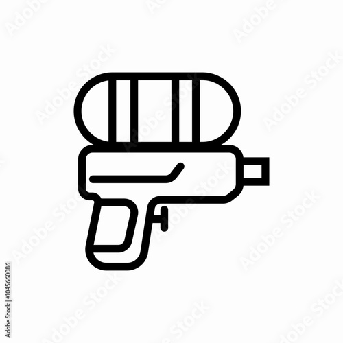 water gun icon sign vector