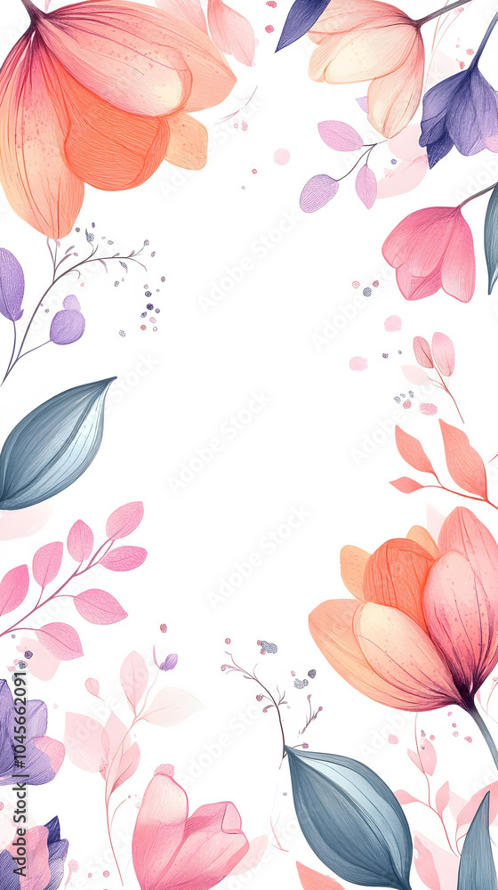 Floral elegance design Floral elegance design