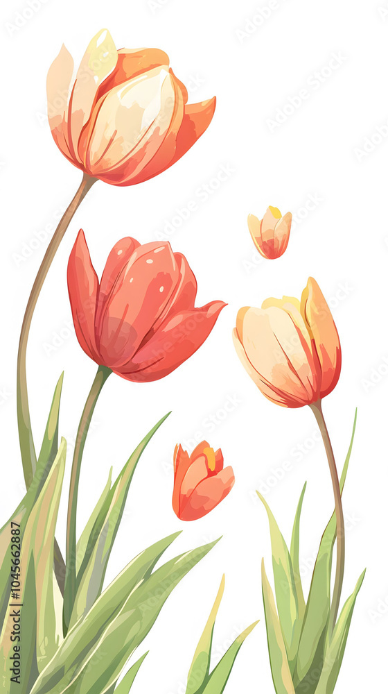 Fototapeta premium Elegant tulip blooms
