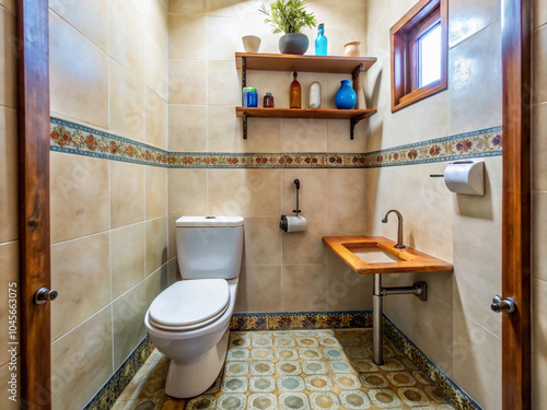 Indian modern bathroom interior