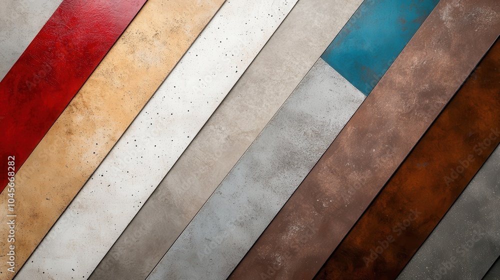 A vibrant array of diagonal wooden planks, each varying in color and texture, displayed in an overlapping pattern, creating a visually striking composition. A vibrant array of diagonal wooden planks, each varying in color and texture, displayed in an overlapping pattern, creating a visually striking composition.