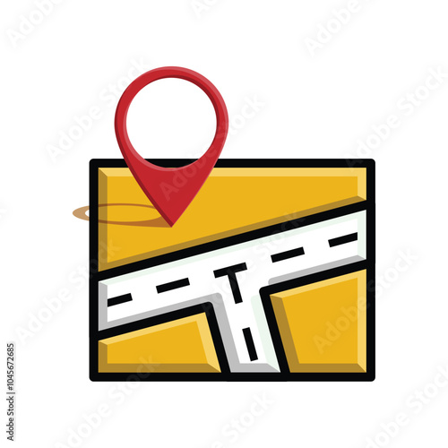 Location on map. specific locations marked on the map. location icon. flat design style. Travel, navigation, maps, shipping. vector template design