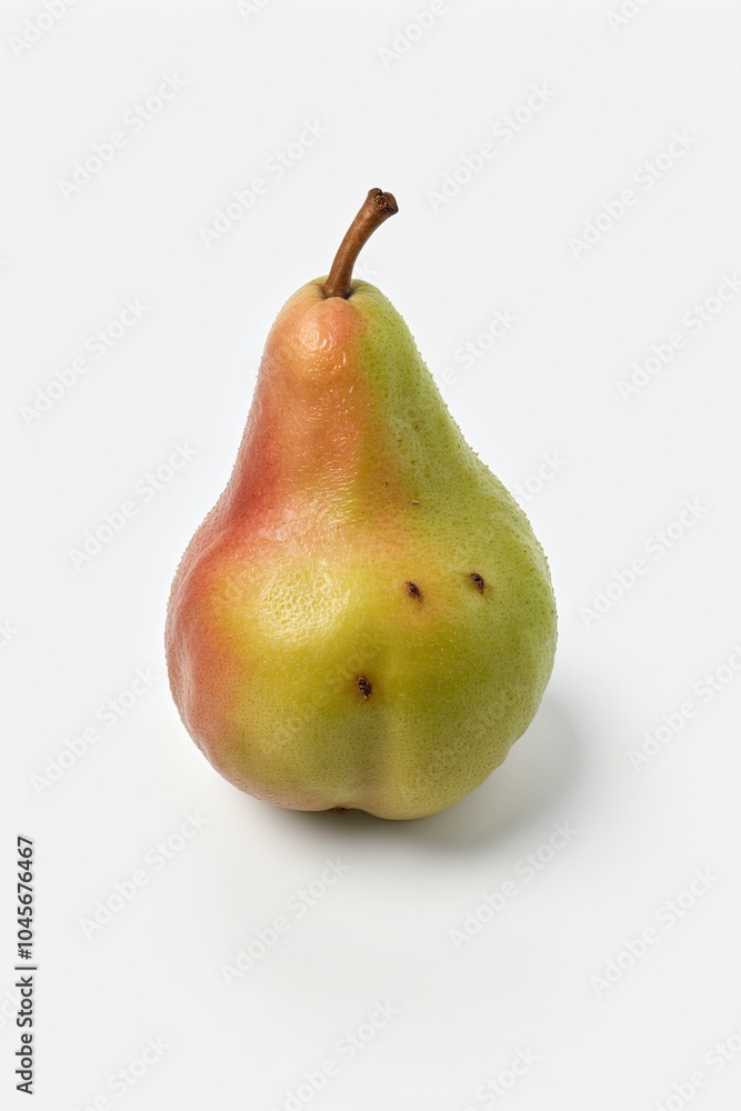 Fresh Forelle Pear Known for Its Red Blush: Perfect White Background Imagery Fresh Forelle Pear Known for Its Red Blush: Perfect White Background Imagery