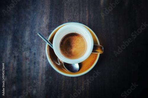 Filiżanka espresso w kawiarni