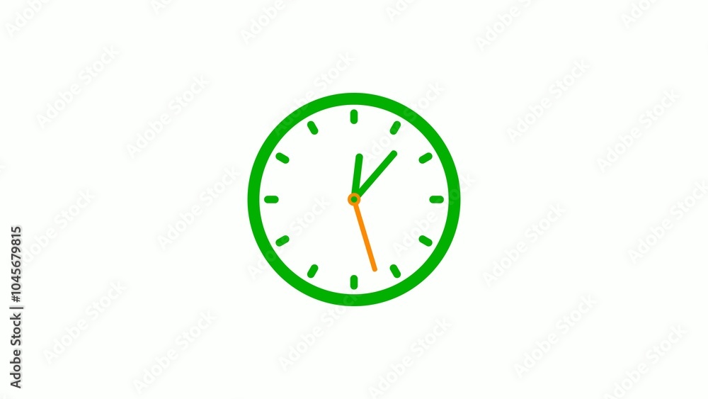 Minimalist Clock Illustration at 10:10 Minimalist Clock Illustration at 10:10