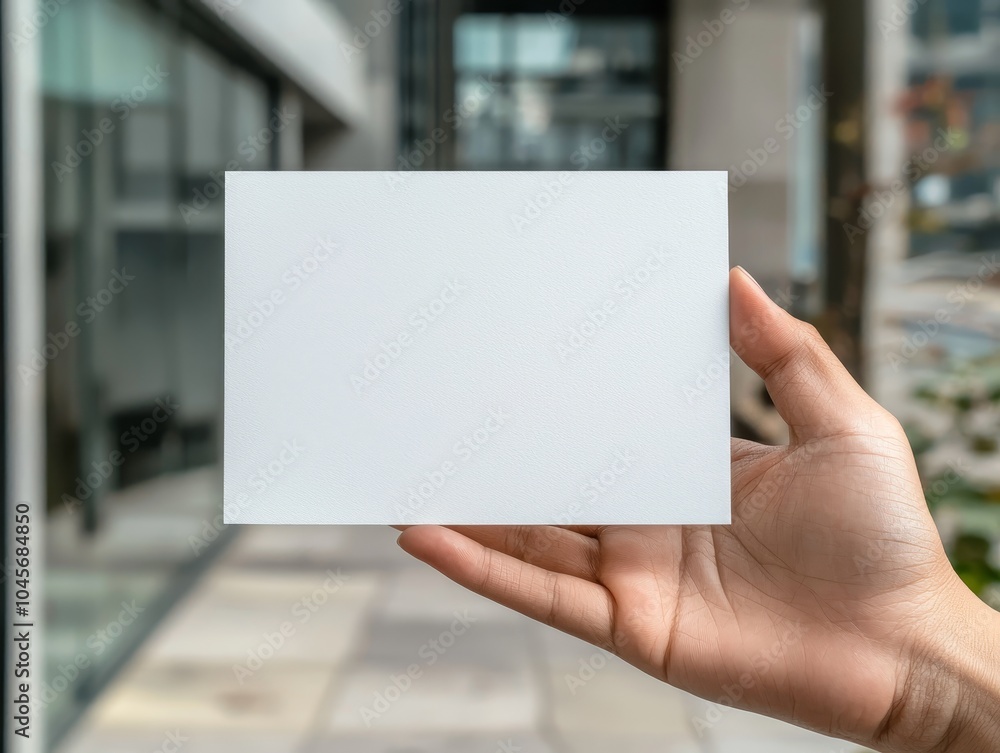 Clean Minimalist White Card Closeup with Soft Blurred Contemporary Background Simple Elegance and Potential, Ideal for Mockups and Branding Designs Clean Minimalist White Card Closeup with Soft Blurred Contemporary Background Simple Elegance and Potential, Ideal for Mockups and Branding Designs