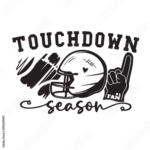 touchdown season logo inspirational positive quotes, motivational, typography, lettering design