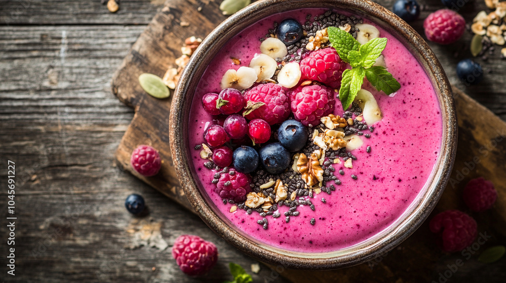 Smoothie Bowl Breakfast Photos Depicting a Healthy Smoothie Bowl Breakfast Photos Depicting a Healthy
