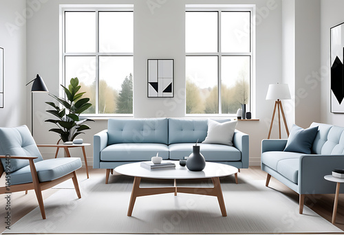 scandinavian inspired furniture modern living room light blue accents created quality pieces