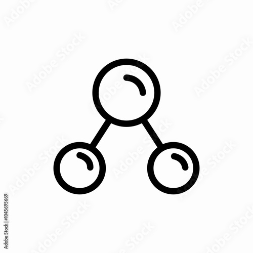 molecule shapes icon sign vector