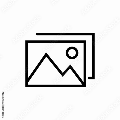 picture file icon sign vector