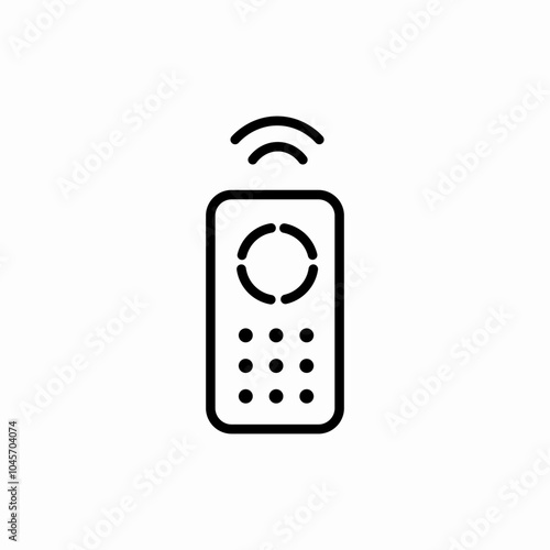 remote control icon sign vector
