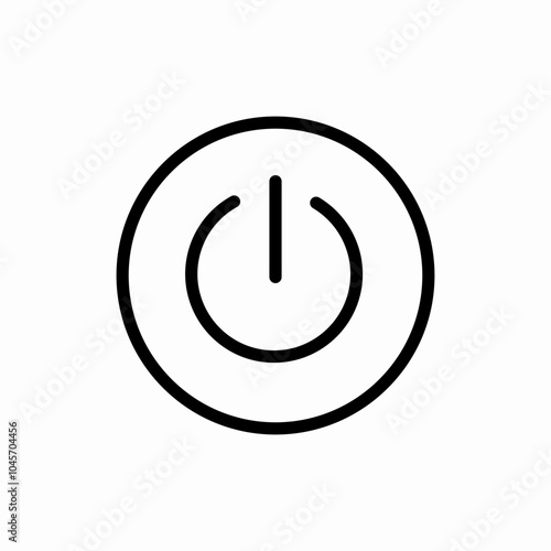 turn off power raster icon sign vector