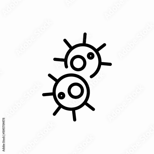 virus science element icon sign vector