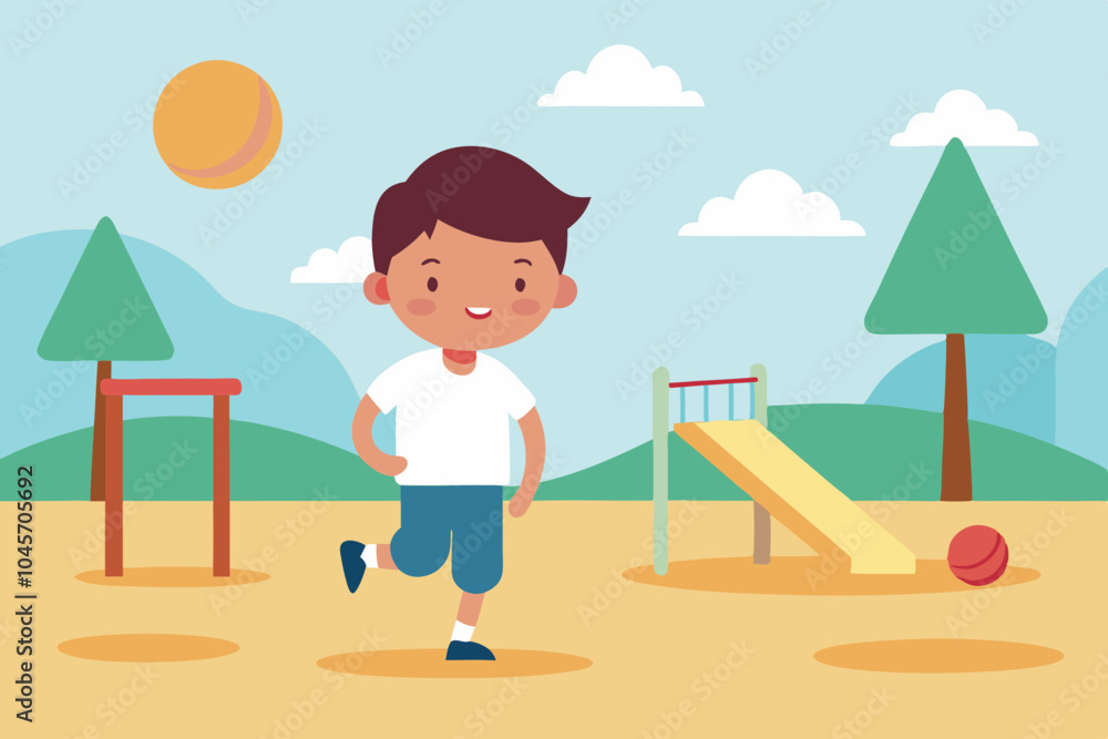The student is playing leisurely alone The student is playing leisurely alone