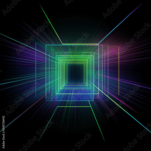 A Hypnotic Glow Tunnel in the Depths of Space