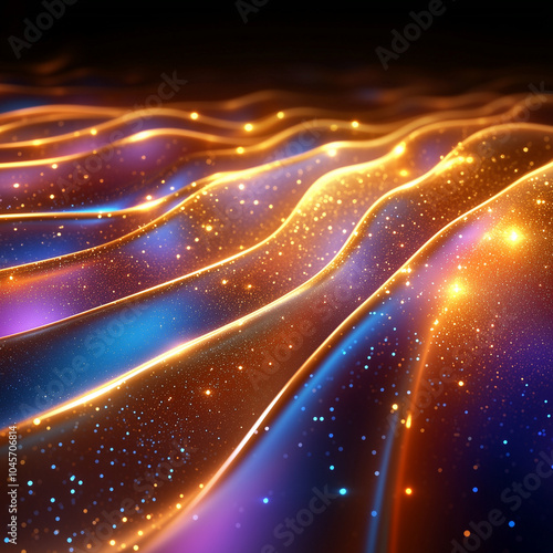 Golden Nebula Waves