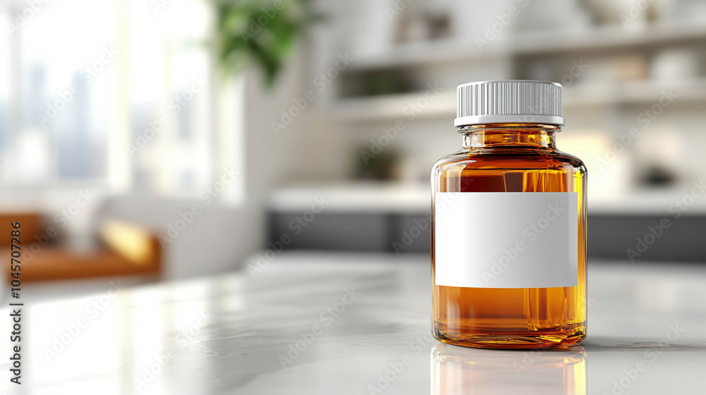 transparent, empty medicine vial with a blank label, symbolizing potential, purity, and readiness for medical use. The image conveys themes of healthcare innovation, clinical research, and sterile env transparent, empty medicine vial with a blank label, symbolizing potential, purity, and readiness for medical use. The image conveys themes of healthcare innovation, clinical research, and sterile env