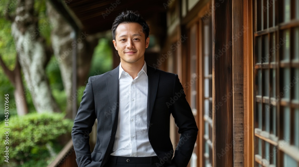 屋外のフォーマルな環境でプロフェッショナルなアジア人ビジネスマン。企業や専門サービスに最適です。 屋外のフォーマルな環境でプロフェッショナルなアジア人ビジネスマン。企業や専門サービスに最適です。