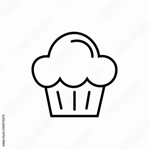 cup cake icon sign vector