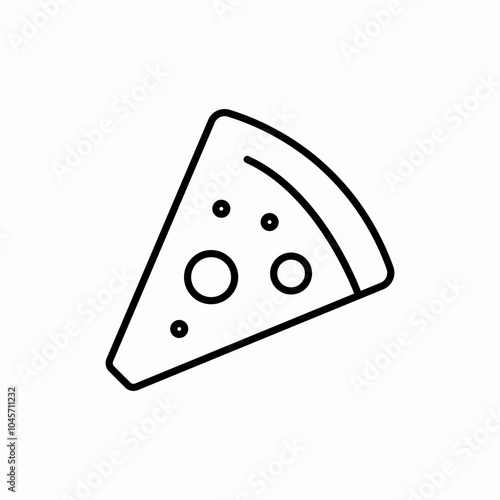 pizza slice icon sign vector