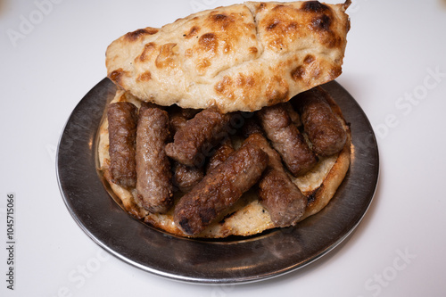 cevapi in plate 