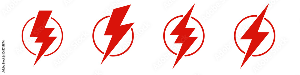 High Energy Thunder and Bolt Vector Logo Concept High Energy Thunder and Bolt Vector Logo Concept