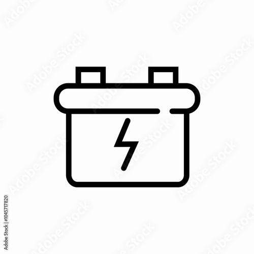 car battery icon sign vector