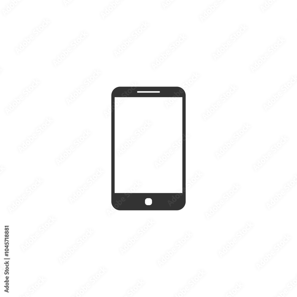 Touchscreen phone icon vector on white background. Touchscreen phone icon vector on white background.