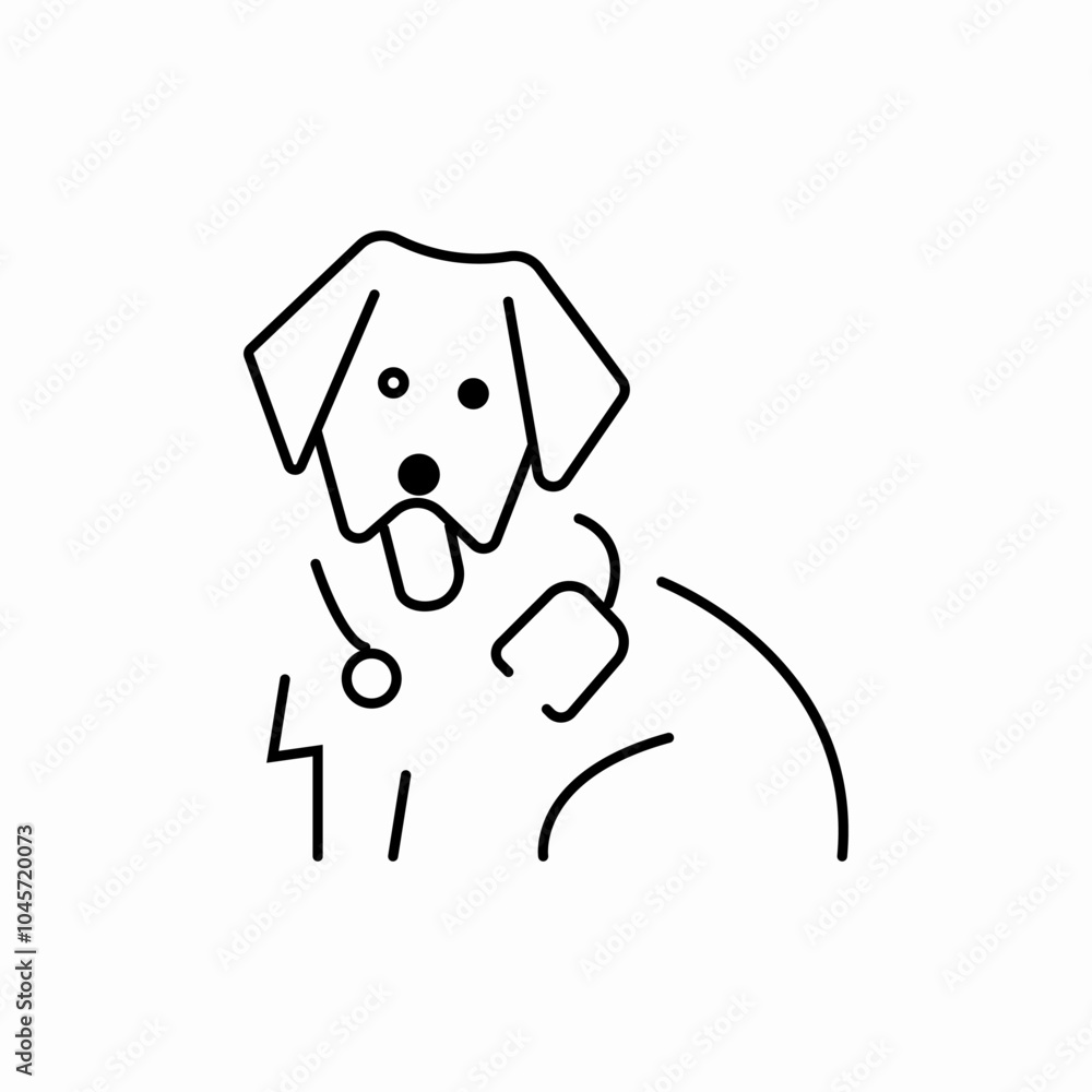 veterinary doctor icon sign vector veterinary doctor icon sign vector