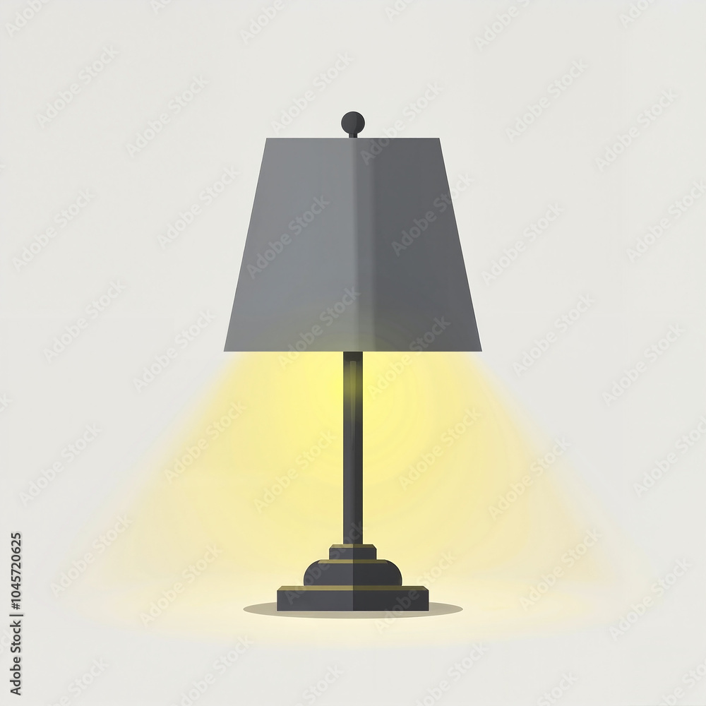 Minimalist Table Lamp in Gray Illuminating Warm Light for Modern Home Decor Minimalist Table Lamp in Gray Illuminating Warm Light for Modern Home Decor