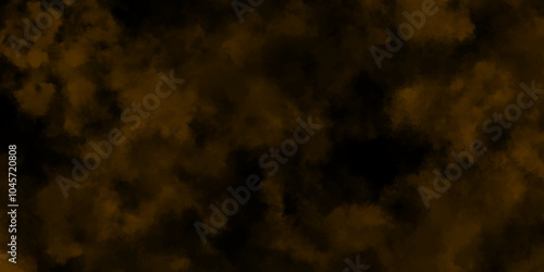 orange and Bluck watercolor textured on Bluck paper background. smog texture art design. smoke vape vector cloud dreamy atmosphere dramatic smoke overlay before rainstorm design element. vector.