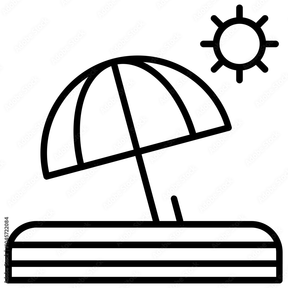 Sunbed Icon Sunbed Icon