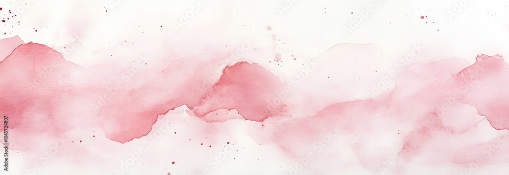 Abstract pink watercolor background with delicate brushstrokes and splatters. Abstract pink watercolor background with delicate brushstrokes and splatters.