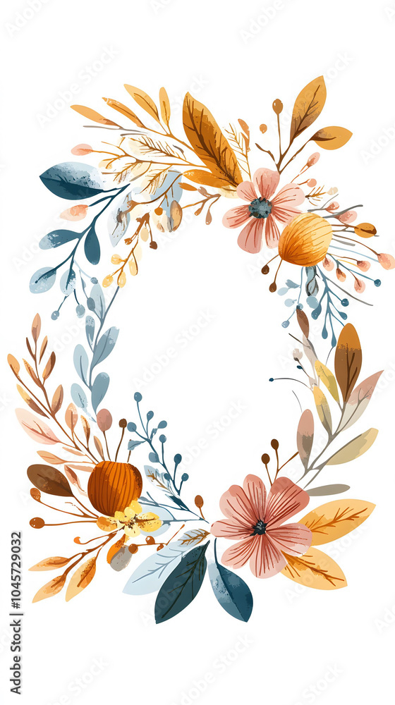 Obraz premium Floral frame design