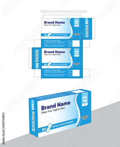 Medicine Box Design vector free