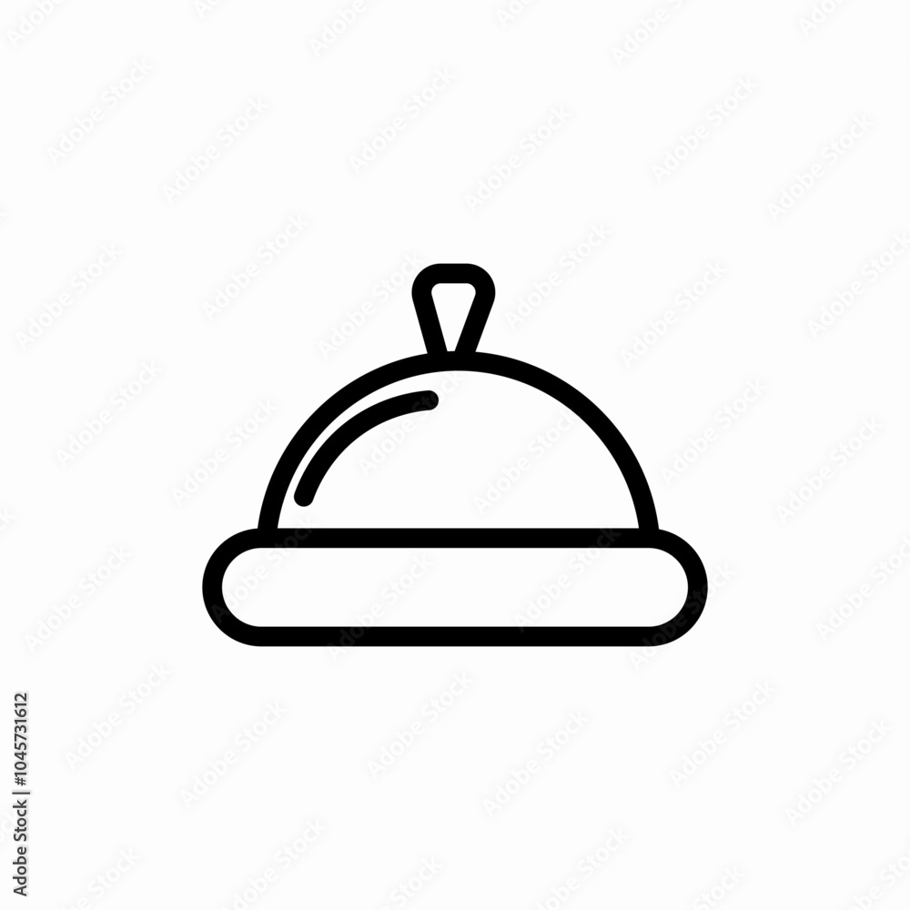 reception equipment bell icon sign vector reception equipment bell icon sign vector