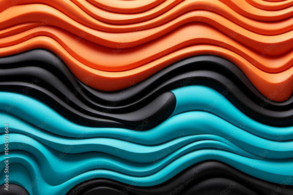 Dynamic interplay of contrasting wavy lines in business colors creating depth and rich texture Dynamic interplay of contrasting wavy lines in business colors creating depth and rich texture