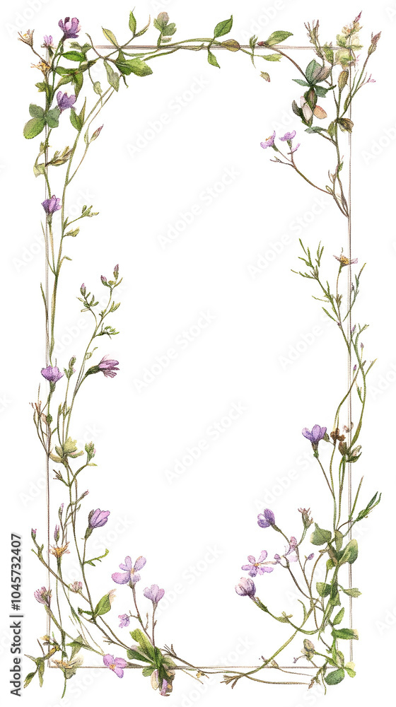 Floral frame design Floral frame design