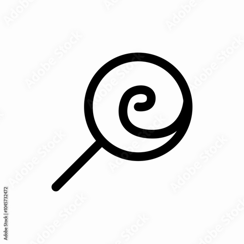 swirl lollipop icon sign vector