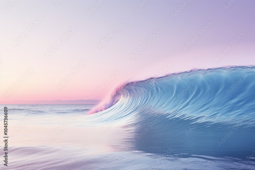 Minimalist wave artwork featuring soft purple and lilac colors for a tranquil water background Minimalist wave artwork featuring soft purple and lilac colors for a tranquil water background
